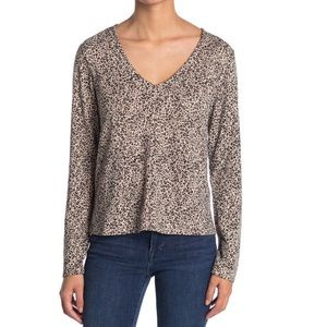 Sanctuary V-Neck Long Sleeve Cozy Pocket Top Size XLP